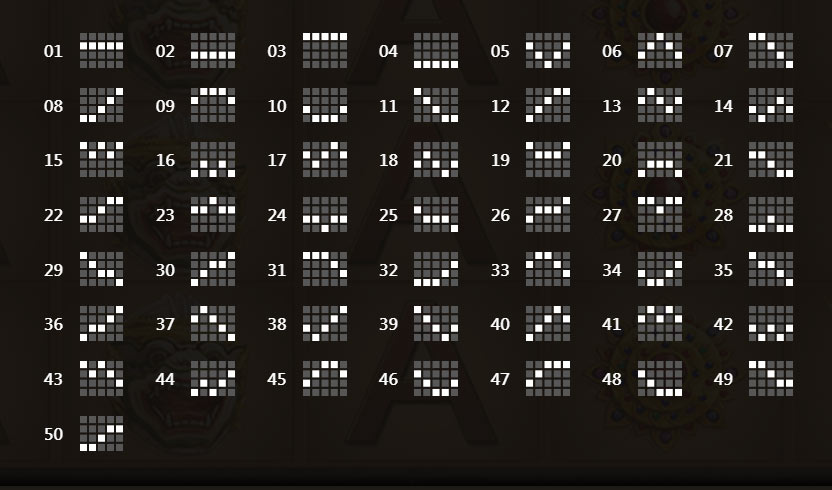 เพย์ไลน์สล็อตสวัสดีค่ะ Sawadee Ka Slot Gclub ทั้งหมด 50 เพย์ไลน์